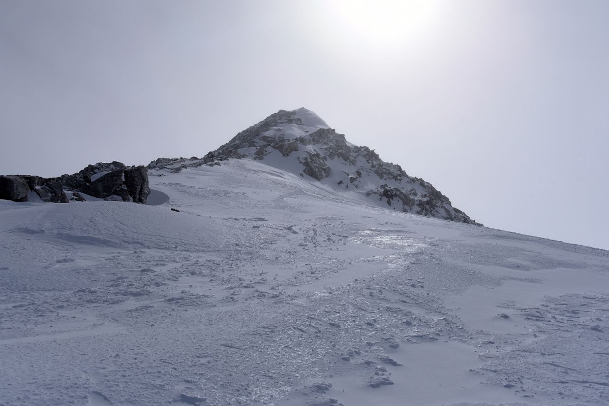 03B We Take A Final Rest With Mount Vinson Summit Ridge Above On Mount Vinson Summit Day